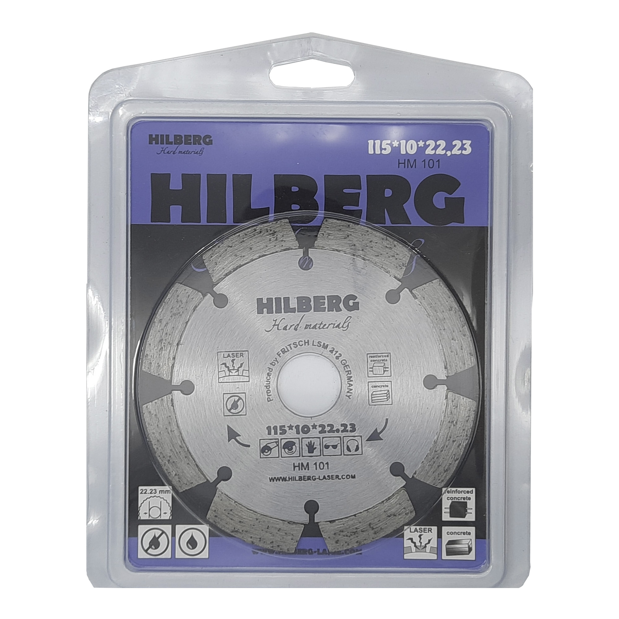 Алмазный диск Hilberg Hard Materials Laser 115 × 22,23 мм, HM101 — дополнительное фото 2
