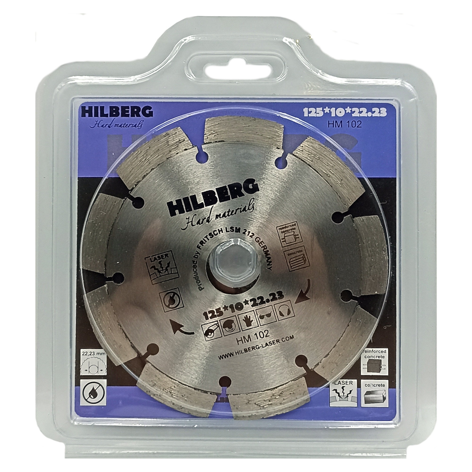 Алмазный диск Hilberg Hard Materials Laser 125 × 22,23 мм, HM102 — дополнительное фото 2
