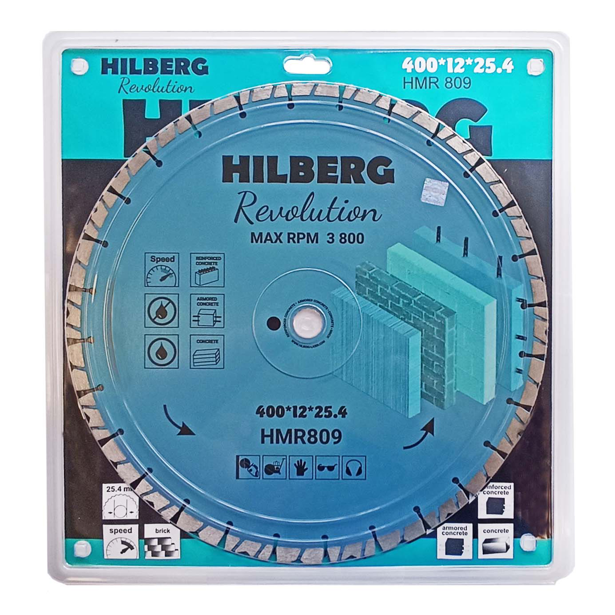 Алмазный диск Hilberg Revolution 400 × 25,4 мм, HMR809 — дополнительное фото 2
