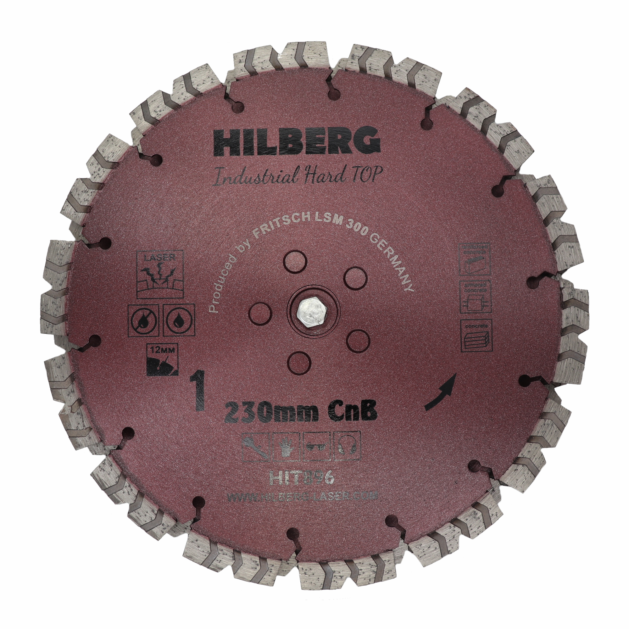 Комплект алмазных дисков Hilberg Industrial Hard Top CnB Laser 230 мм, 2 шт., HIT896 — общий вид