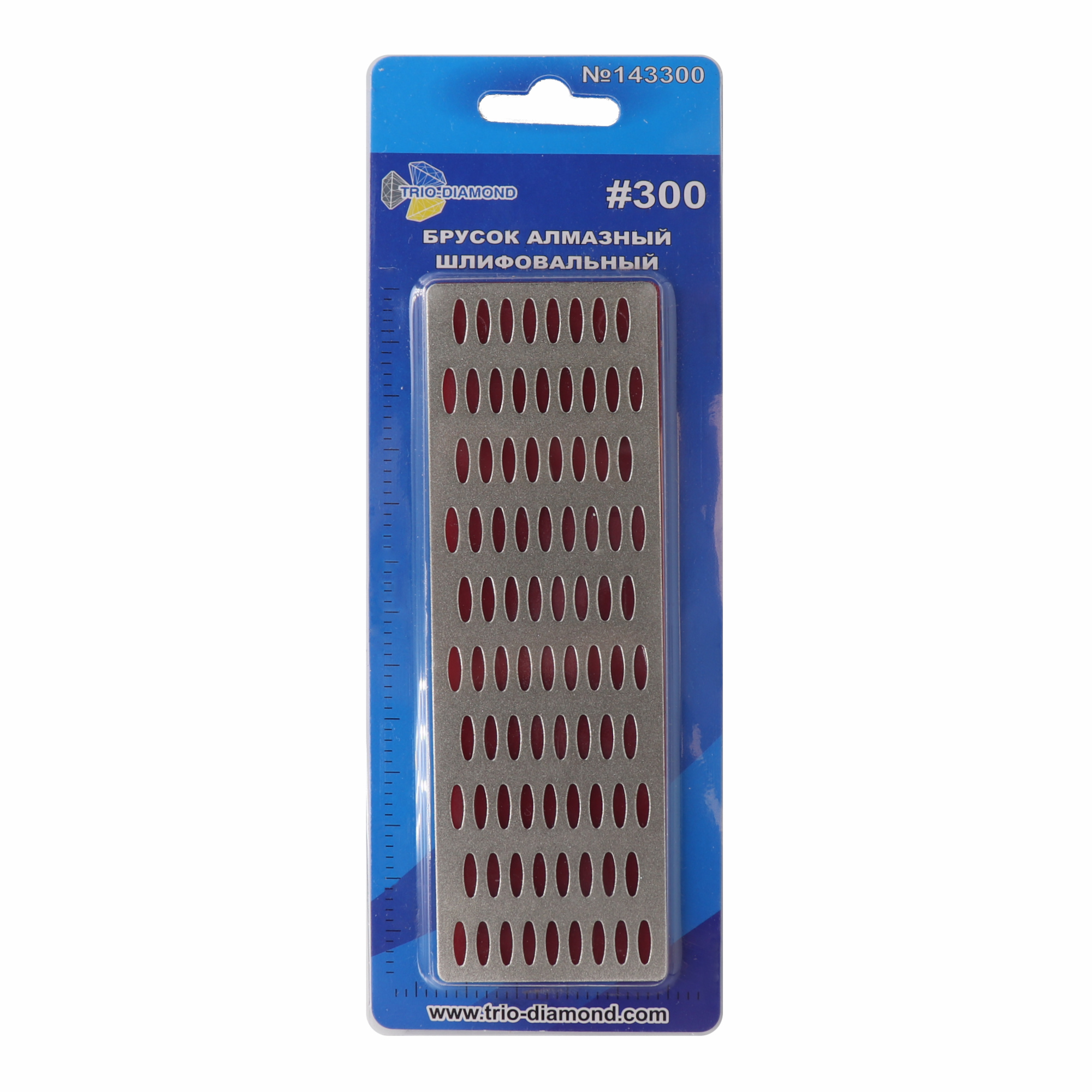 Алмазный шлифовальный брусок Trio-Diamond 150×50 мм, зернистость 300, 143300 — дополнительное фото 2