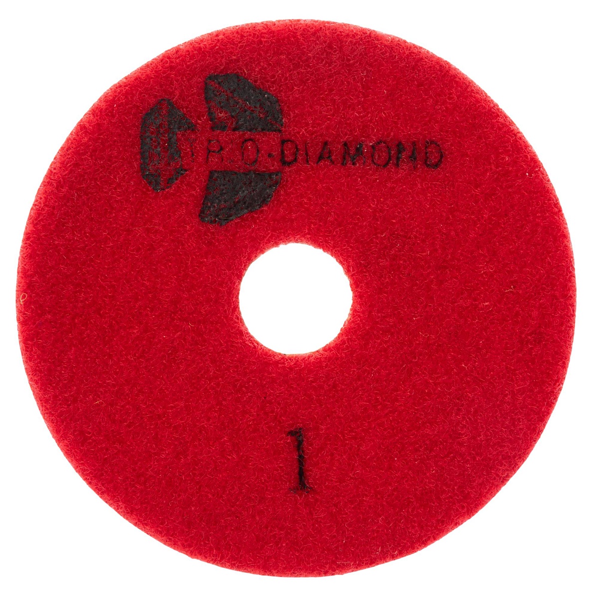 Гибкий алмазный круг Trio-Diamond Четыре Шага 100 мм, шаг 1, 500100 — обратная сторона с маркировкой шага
