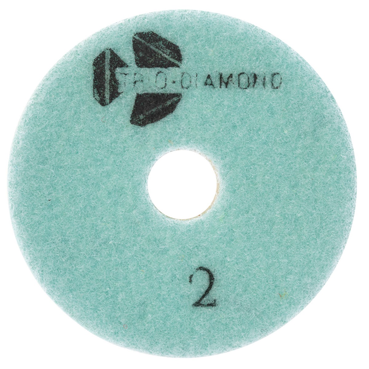 Гибкий алмазный круг Trio-Diamond Четыре Шага 100 мм, шаг 2, 500200 — обратная сторона с маркировкой шага