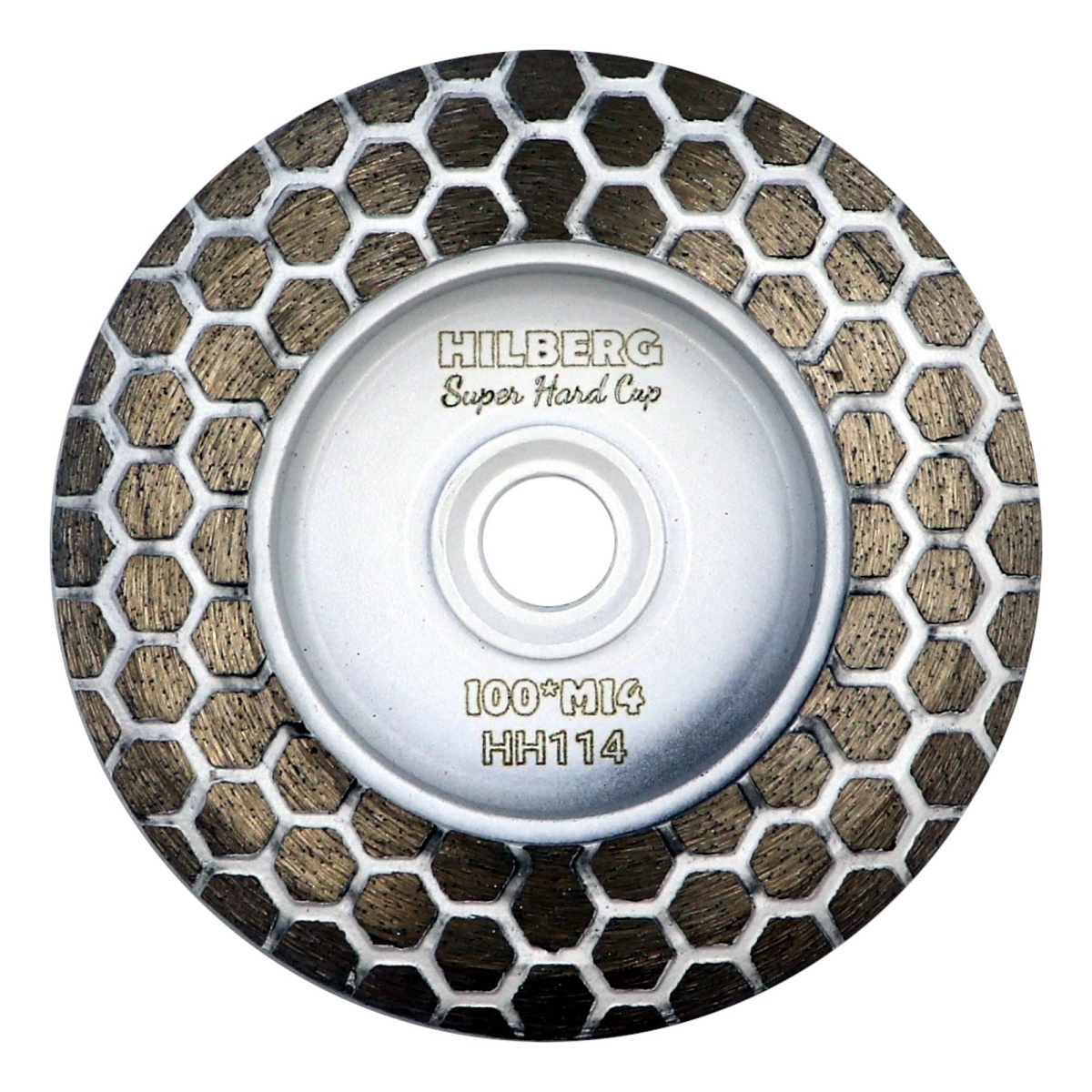 Алмазная чашка Hilberg Super Hard Cup 100 мм, M14, зерно 50, HH114 — вид товара