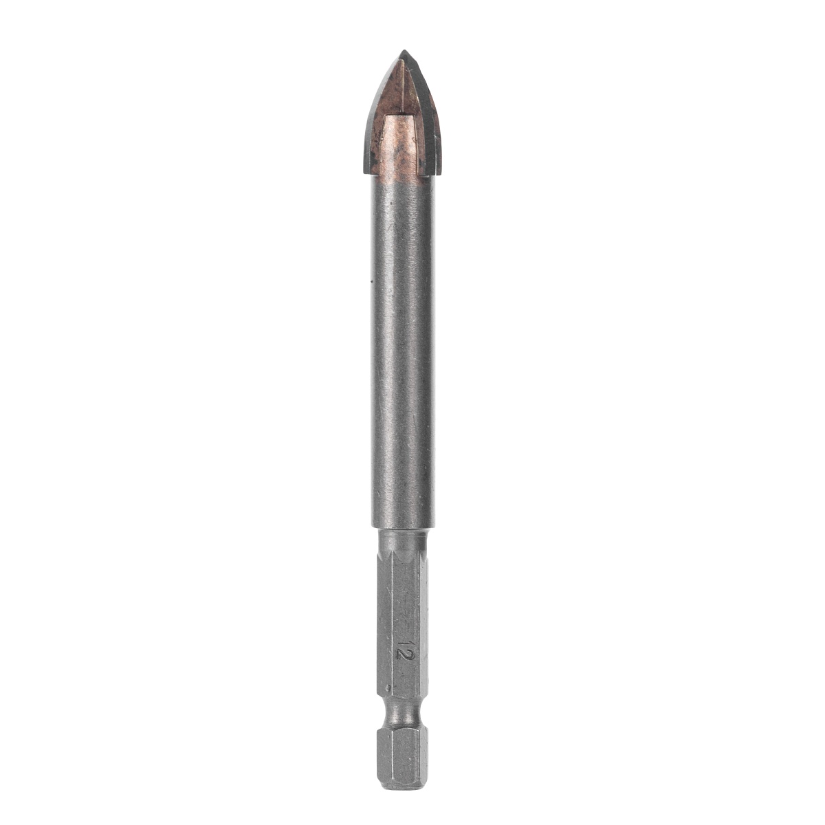 Сверло Trio-Diamond Quadro по керамограниту, керамике и стеклу, 12 мм, 440012 — сверло и хвостовик