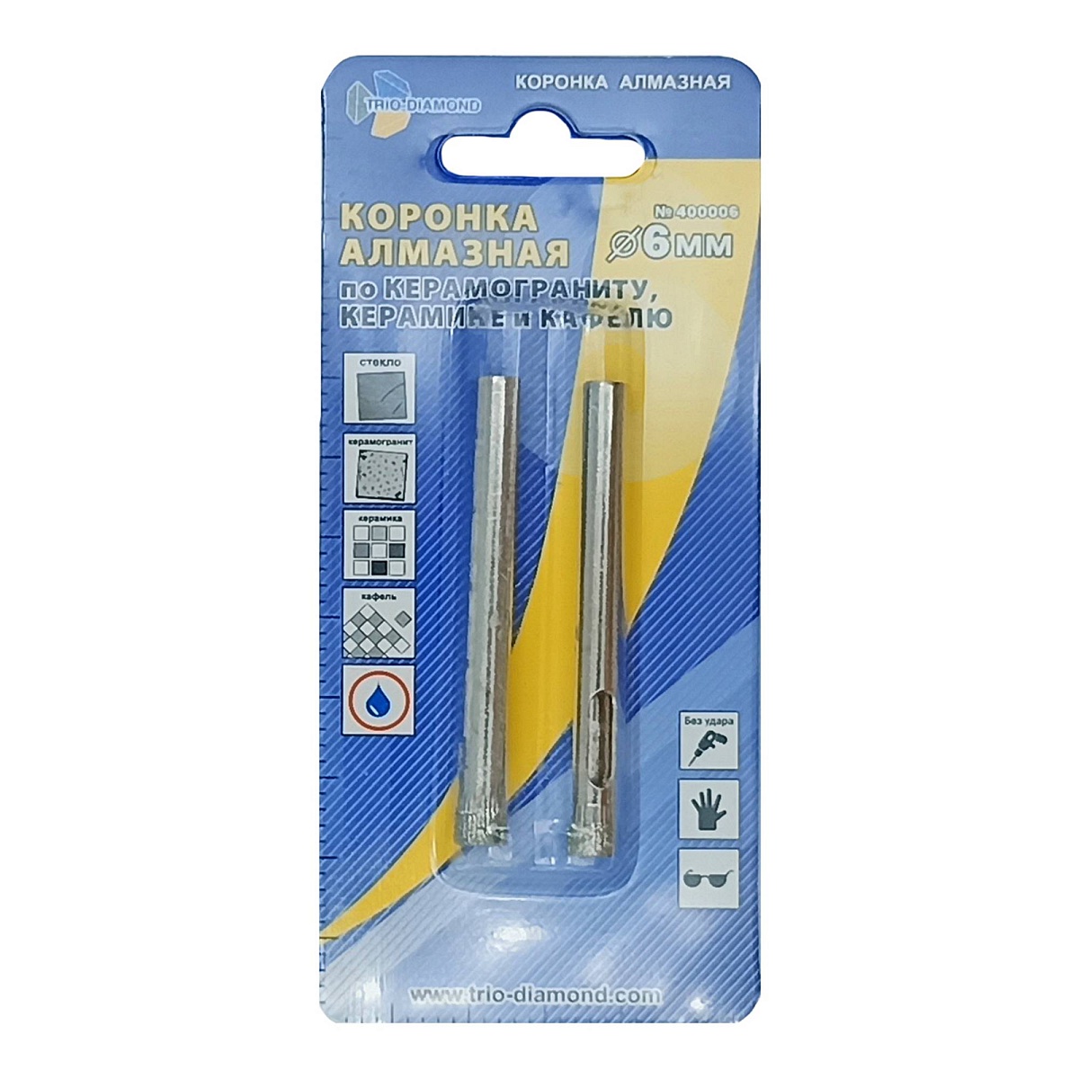 Trio-Diamond 400006, 6 мм — упаковка, лицевая сторона