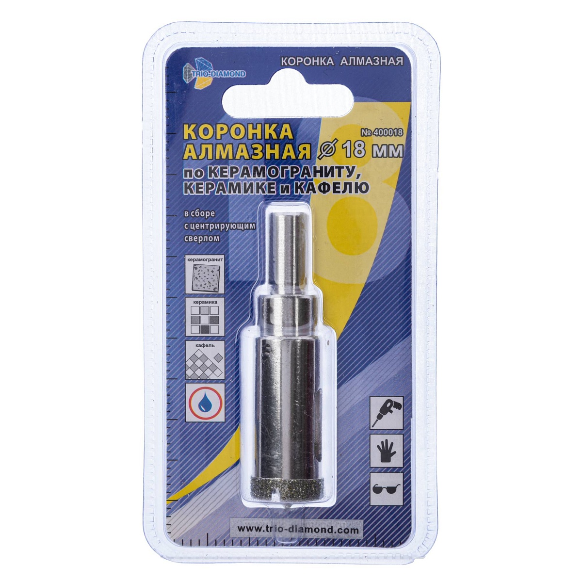 Trio-Diamond 400018, 18 мм — упаковка, лицевая сторона