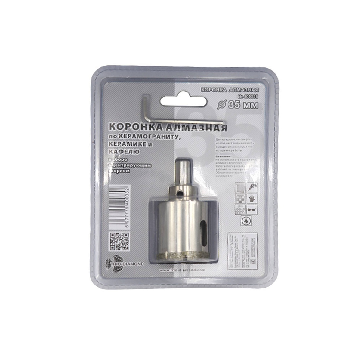 Trio-Diamond 400035, 35 мм — упаковка, обратная сторона