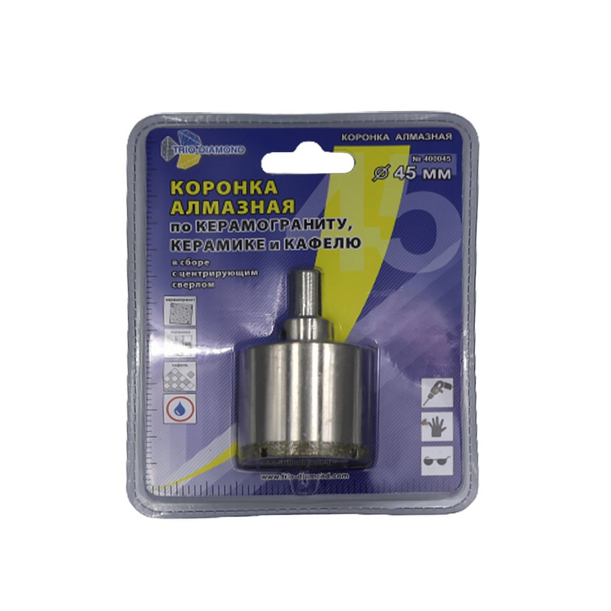 Trio-Diamond 400045, 45 мм — упаковка, лицевая сторона