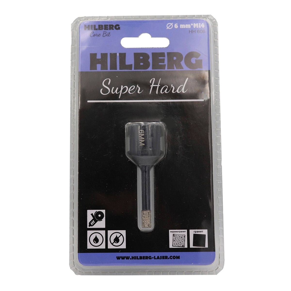 Hilberg HH606, 6 мм — коронка в упаковке