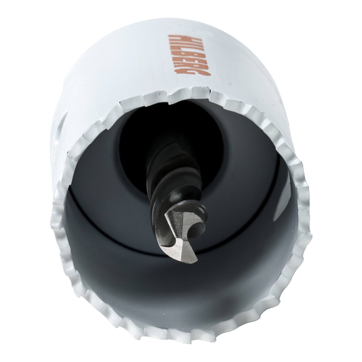 Hilberg CMA030 — держатель с коронкой — пример сборки, коронка отдельно