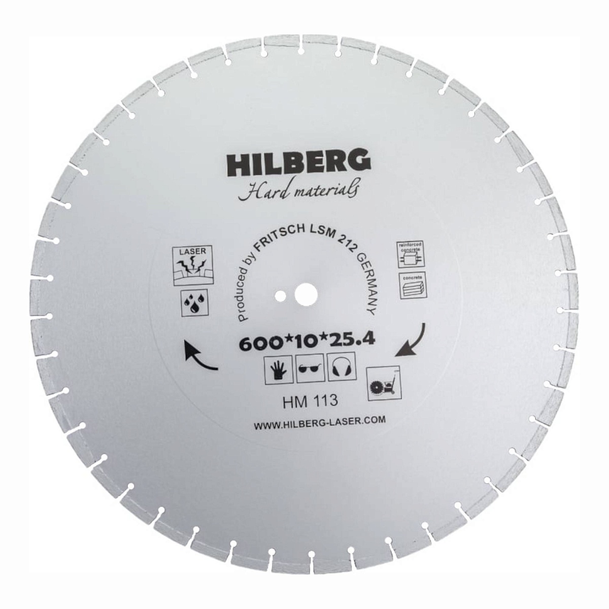 Алмазный диск Hilberg Hard Materials Laser 600 × 25,4 мм, HM113 — основной вид