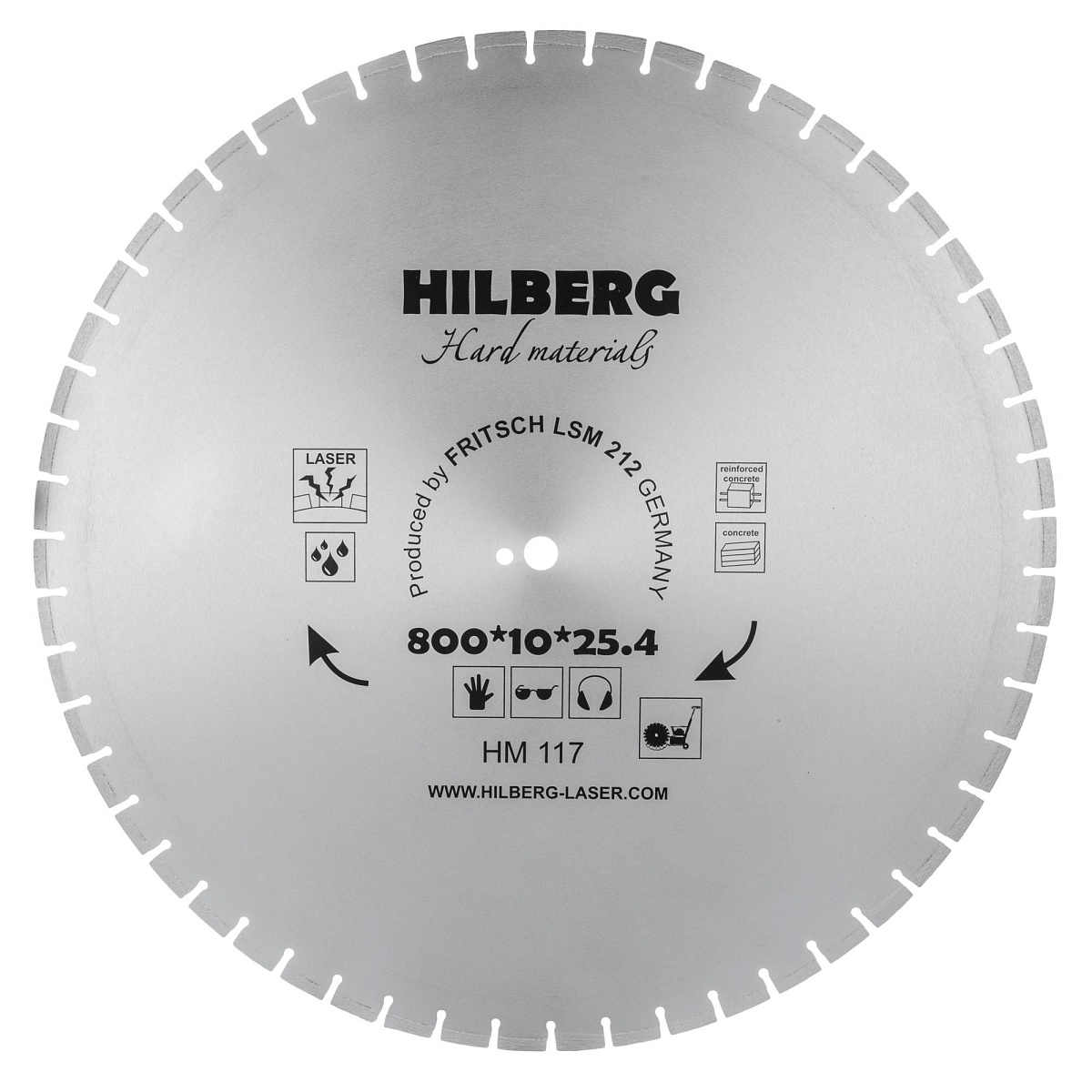 Алмазный диск Hilberg Hard Materials Laser 800 × 25,4 мм, HM117 — основной вид