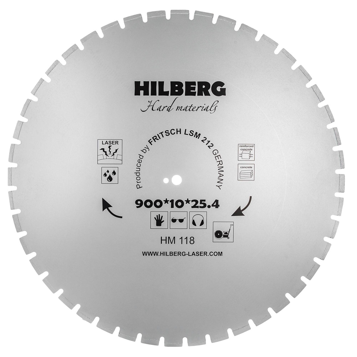 Алмазный диск Hilberg Hard Materials Laser 900 × 25,4 мм, HM118 — основной вид