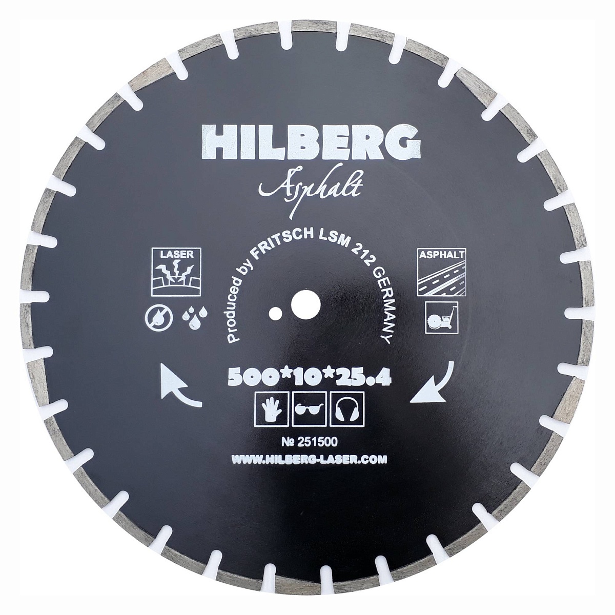 Алмазный диск Hilberg Asphalt Laser 500 × 25,4 мм, HM311 — основной вид