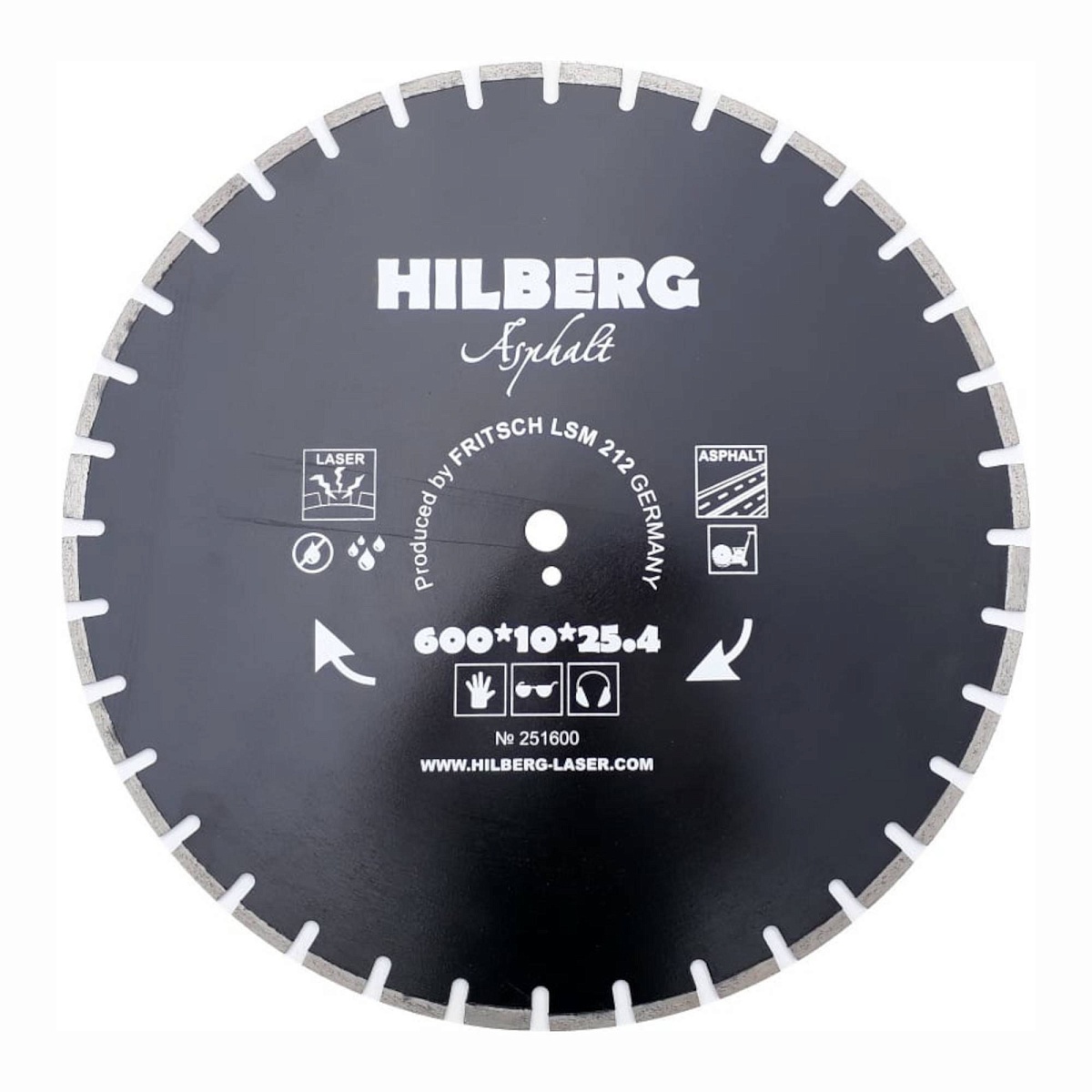 Алмазный диск Hilberg Asphalt Laser 600 × 25,4 мм, HM313 — основной вид